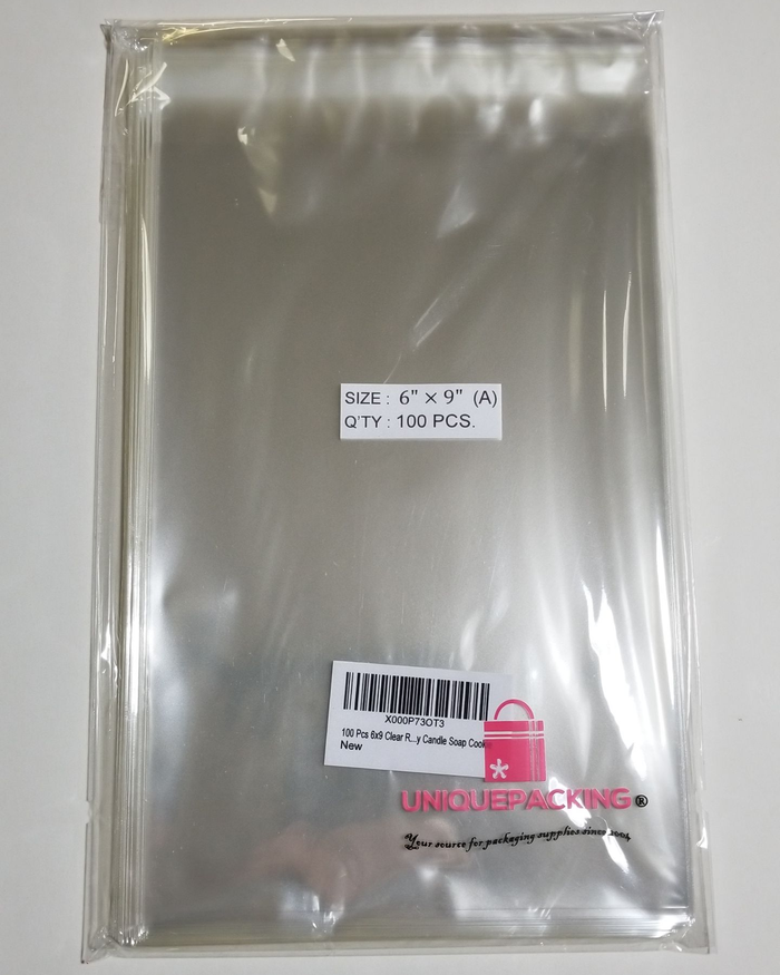 500-- 6 x 9 Clear Resealable Cello Bags